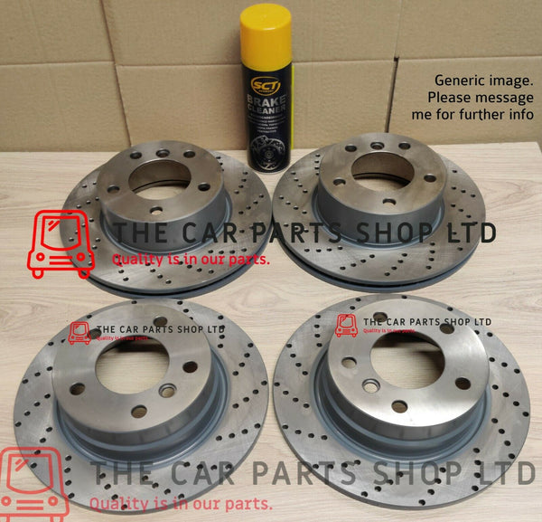 FOR AUDI A6 2.0 TDI (4G) MK4 CROSS DRILLED FRONT AND REAR BRAKE DISCS 320 & 300