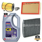 FOR VW PASSAT SE BUSINESS TDI B8 MK7 SERVICE KIT 5L GRANVILLE OIL AIR OIL CABIN