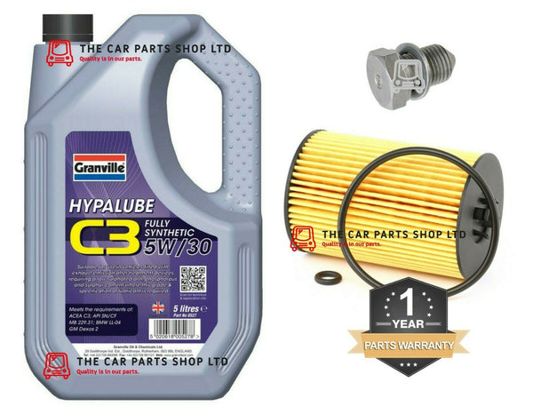FOR VW PASSAT SE BUSINESS TDI B8 MK7 SERVICE KIT 5L OIL AND OIL FILTER KIT