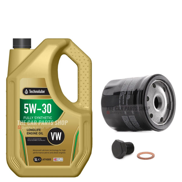 FOR SEAT LEON 1.5 TSI EVO MK3 13-20 SERVICE KIT 5L TECHNOLUBE OIL + OIL FILTER