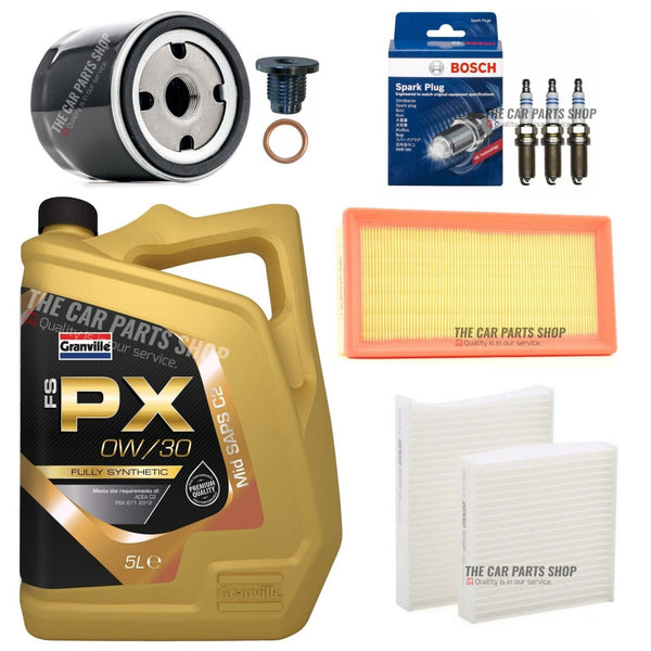 FITS CITROEN C4 CACTUS 1.2 VTI PETROL PURETECH FULL SERVICE KIT WITH 0W30 OIL