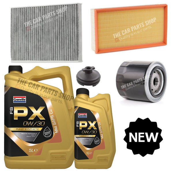 SERVICE KIT FOR PEUGEOT 508 2.0 BLUEHDI SW GT 14-19 6L OIL + AIR OIL CABIN PLUG