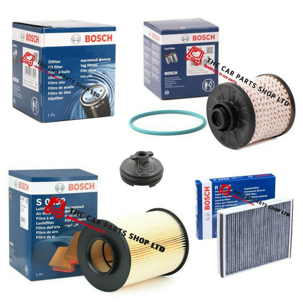 TO FIT FORD KUGA 2.0 TDCI MK2 2012> FULL BOSCH SERVICE FILTERS KIT 4 FILTERS