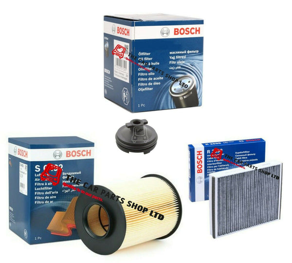 TO FIT FORD KUGA 2.0 TDCI MK2 2012> BOSCH SERVICE FILTERS KIT AIR OIL POLLEN OE