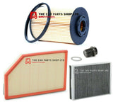 FOR VOLVO XC60 2.0 D4 2008> SERVICE FILTERS KIT AIR OIL CARBON CABIN SUMP PLUG