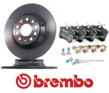 FOR VW GOLF GTI MK7 GENUINE BREMBO REAR DISCS & BREMBO PADS 300MM DISCS