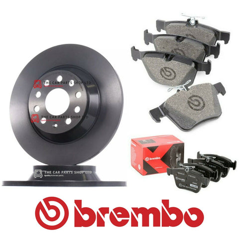 TO FIT VW GOLF GTI MK7 GENUINE BREMBO REAR DISCS WITH BREMBO XTRA REAR PADS OE