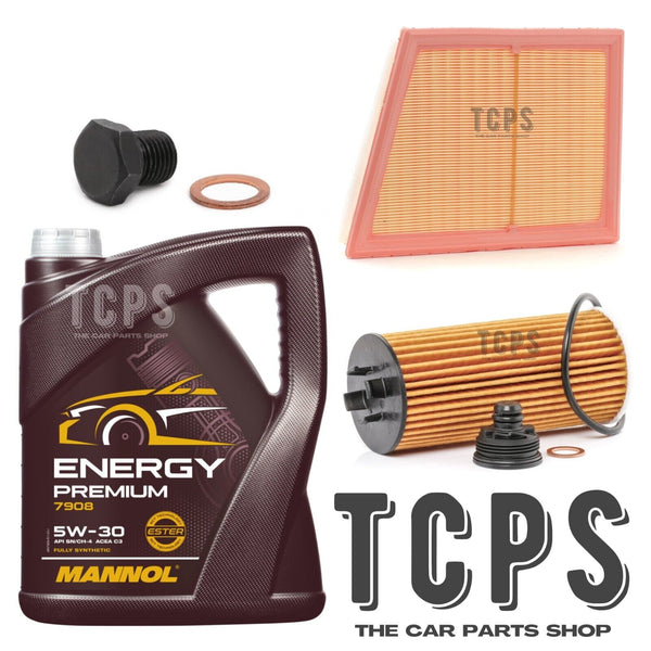 FOR MINI COOPER 1.2 PETROL 2014> SERVICE KIT 5L 5W30 OIL & AIR OIL FILTER & PLUG