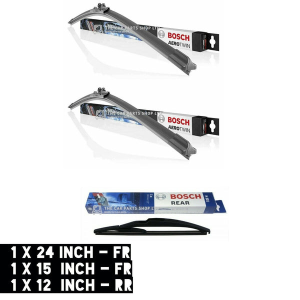 FRONT AND REAR BOSCH WIPER BLADES FOR HONDA CIVIC MK7 2001-2005 PREMIUM PARTS