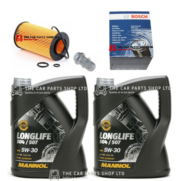 FOR MERCEDES BENZ SPRINTER 2.7 CDI SERVICE KIT 10L 5W30 & BOSCH FILTER & PLUG