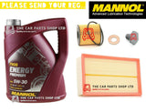 SERVICE KIT TO FIT CITROEN C4 GRAND PICASSO MK1 2.0 HDI 5L MANNOL + OIL AIR FILT