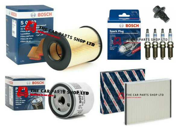 FOR FORD FOCUS 1.6 ZETEC 11-14 FULL BOSCH SERVICE FILTERS KIT