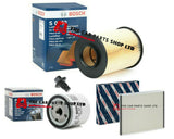 FOR FORD FOCUS 1.6 ZETEC 11-14 BOSCH SERVICE KIT BOSCH OIL AIR CABIN + PLUG