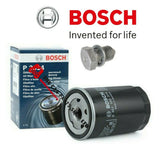 TO FIT AUDI TT 1.8 PETROL 2000-05 BOSCH SERVICE FILTER KIT OIL FILTER & PLUG