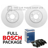 FOR RANGE ROVER EVOQUE SD4 FRONT BOSCH BRAKE DISCS 300MM & BOSCH PADS NEW