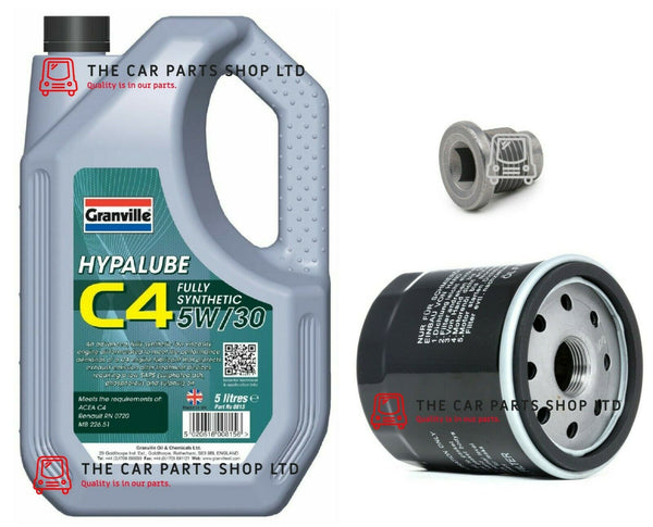 FOR NISSAN QASHQAI 1.5 DCI MK2 08/2014> SERVICE KIT OIL FILTER AND C4 ENGINE OIL