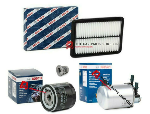 FITS NISSAN QASHQAI 1.5 DCI 2014> BOSCH SERVICE FILTERS KIT OIL FUEL AIR K9K646