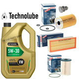 BOSCH SERVICE KIT FOR VW GOLF BLUEMOTION SE 1.6 TDI MK6 5L OIL + AIR FUEL OIL
