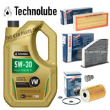 BOSCH SERVICE KIT FOR VW GOLF BLUEMOTION SE 1.6 TDI MK6 POLLEN OIL AIR & 5L 507