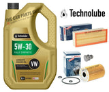 BOSCH SERVICE KIT FOR VW GOLF BLUEMOTION SE 1.6 TDI MK6 5L OIL + AIR OIL FILTER