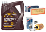 BOSCH SERVICE KIT FOR VW CADDY C20 2.0 TDI MK3 5L 5W30 + AIR AND OIL FILTER