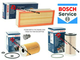 FOR VW CADDY C20 2.0 TDI MK3 BOSCH SERVICE FILTER KIT AIR FUEL OIL & PLUG OEM