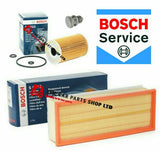 FOR VW CADDY C20 2.0 TDI MK3 BOSCH SERVICE FILTER KIT BOSCH OIL AIR FILTER PLUG