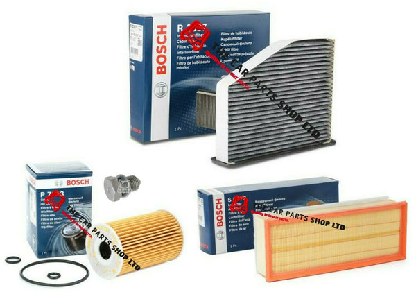 FOR VW TIGUAN SPORT TDI MK1 BOSCH SERVICE FILTERS KIT AIR OIL CABIN AND PLUG