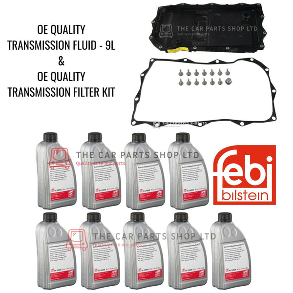 FITS BMW 335D GT XDRIVE F34 AUTO TRANSMISSION OIL CHANGE KIT + 9L FLUID (8SPEED)