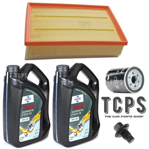 FOR FORD TRANSIT CUSTOM 270 LIMITED SERVICE KIT 10L FUCHS 0W-30 + DRAIN PLUG
