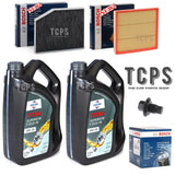 FOR FORD TRANSIT CUSTOM 270 2015> BOSCH SERVICE KIT CABIN OIL AIR + 10L 0W30 OIL