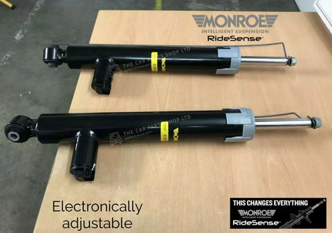 2 x ELECTRONICALLY ADJUSTABLE REAR MONROE SHOCKERS FOR MERCEDES C CLASS W204