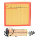 FITS AUDI A4 2.5 V6 TDI (8E) 01-08 SERVICE FILTERS KIT OIL AND AIR FILTER & PLUG