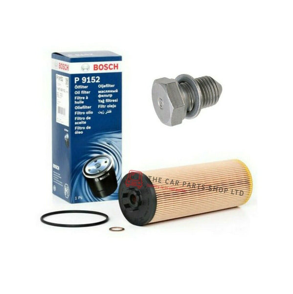 TO FIT AUDI A4 2.5 TDI 01-08 BOSCH SERVICE FILTERS KIT BOSCH OIL FILTER + PLUG