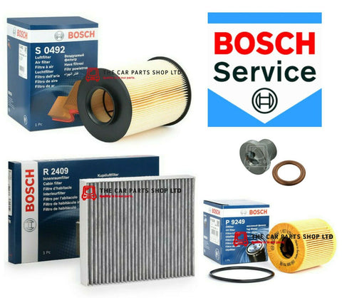 BOSCH SERVICE FILTERS KIT FITS FORD KUGA 2.0 DIESEL 2008> AIR, POLLEN & OIL KIT