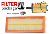 FITS VW PASSAT CC GT TDI MK5 2008-12 SERVICE FILTER KIT AIR AND OIL FILTER PLUG