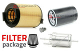 FITS VW GOLF 1.6 PETROL 2009> SERVICE FILTER KIT 3 FILTERS AIR FUEL OIL & PLUG
