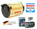 BOSCH SERVICE FILTERS KIT FITS VW GOLF 1.6 MK6 08-12 BOSCH AIR & OIL FILTER PLUG