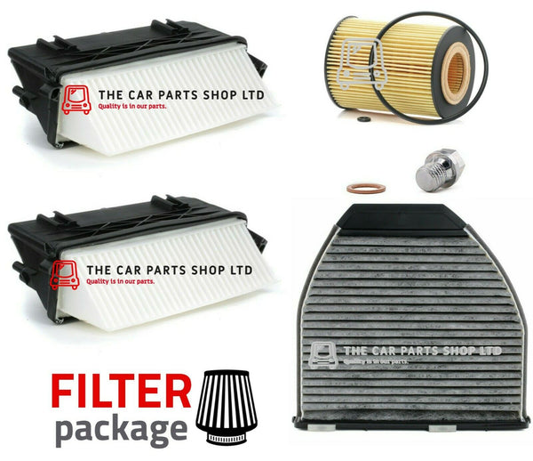 FITS MERCEDES E-CLASS E350 3.0 C207 SERVICE FILTER KIT CARBON CABIN + OIL + AIR