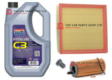 FOR BMW 1 SERIES 118i F20 SERVICE KIT 5L GRANVILLE OIL & OIL AIR FILTER & PLUG