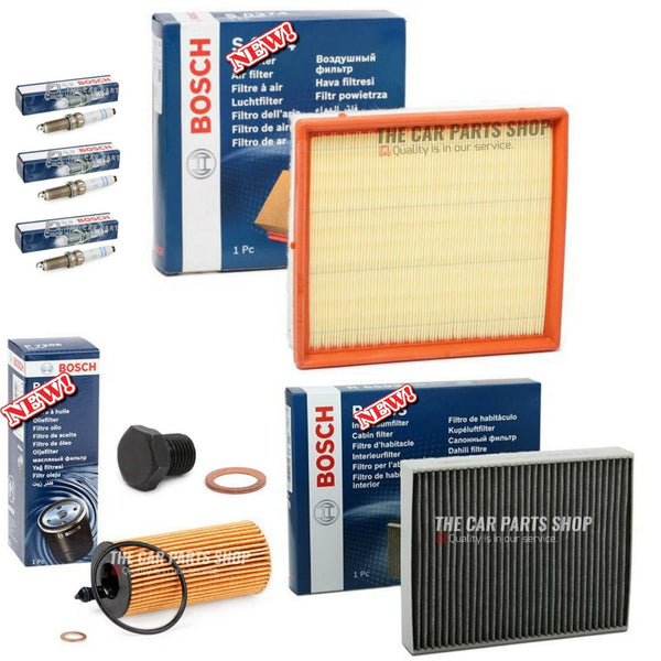 FULL BOSCH SERVICE FILTERS KIT TO FIT BMW 1 SERIES 118i F20 BOSCH SPARK PLUGS X3
