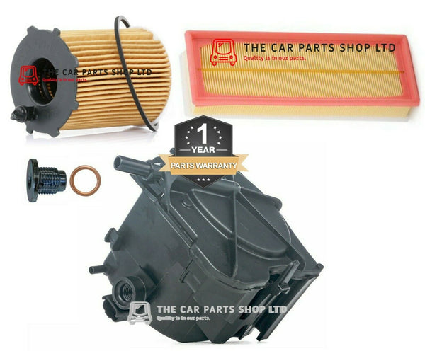 SERVICE FILTER KIT FOR PEUGEOT 207 1.6 GT HDI MK1 DV6TED4 AIR OIL FUEL SUMP PLUG