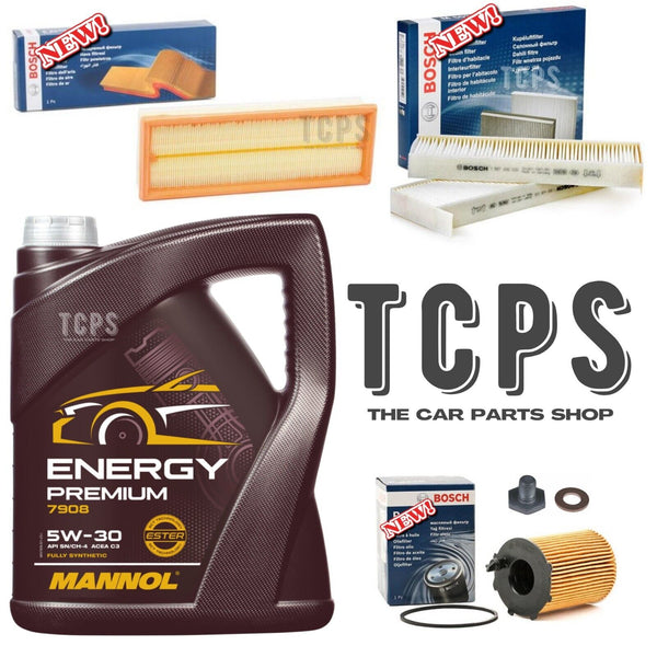FITS PEUGEOT 207 1.6 GT HDI MK1 2006-2013 BOSCH SERVICE KIT OIL & AIR POLLEN OIL