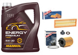 FITS PEUGEOT 207 1.6 GT HDI MK1 2006-13 BOSCH SERVICE KIT 5L OIL BOSCH AIR OIL