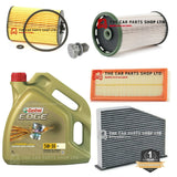 TO FIT VW PASSAT CC 2.0 TDI 2008-2012 FULL SERVICE KIT WITH 4 LITRES CASTROL