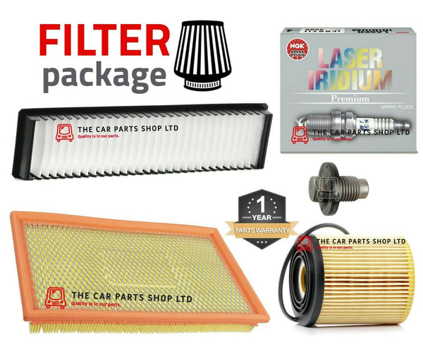 FOR MINI COOPER S 1.6 PETROL 02-06 SERVICE FILTER KIT FULL KIT & NGK PLUGS
