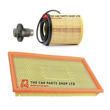 FOR MINI COOPER S 1.6 PETROL 02-06 SERVICE FILTER KIT OIL FILTER AIR FILTER PLUG