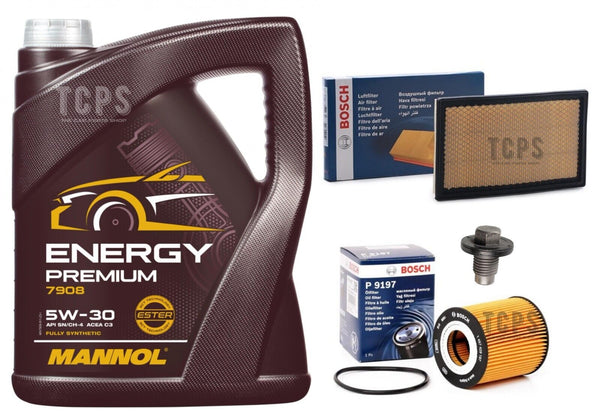 BOSCH SERVICE KIT FOR MINI COOPER S 1.6 2002-2006 5L OIL + OIL & AIR IN BOSCH