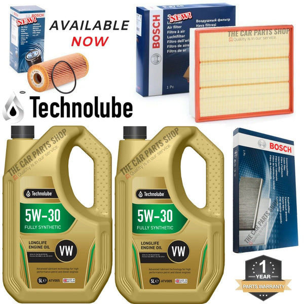 BOSCH SERVICE KIT FITS VW LT 2.5 TDI MK2 96-09 10L OIL & CABIN AIR OIL BOSCH KIT