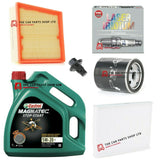 FULL SERVICE KIT FOR FORD FIESTA 1.0 TITANIUM 2013-2018 4L CASTROL & NGK PLUGS